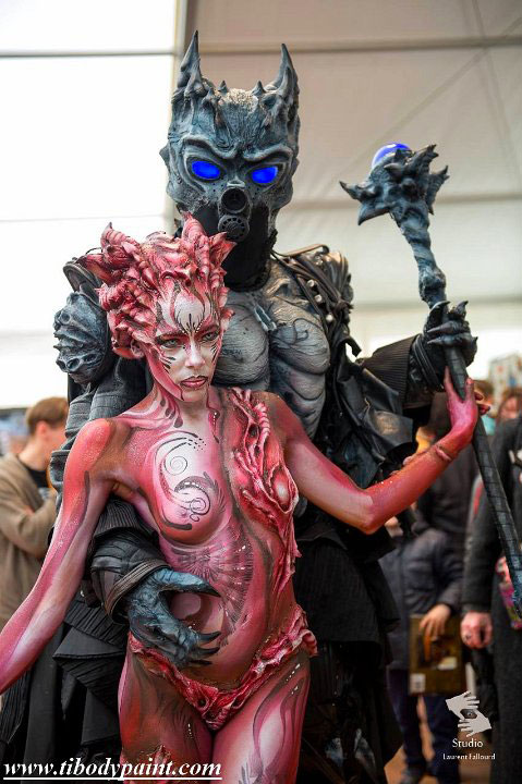 body painting Shooting Mode réalisé à Paris par un maquilleur spécialste du body painting et face painting. Cours et formation sur paris ouvert 